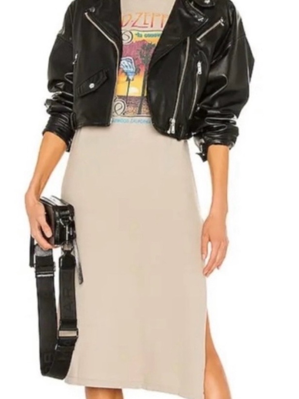 Daydreamer by Free People Led Zeppelin 1977 Maxi Tee in Sand